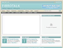 Tablet Screenshot of fibrotalk.com